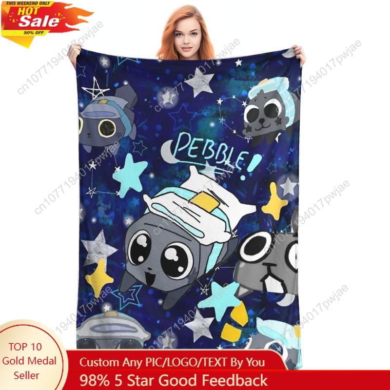 Dandys World Pebble Fleece Blankets Novelty Throw Blankets for Home Custom blankets 75X95CM
