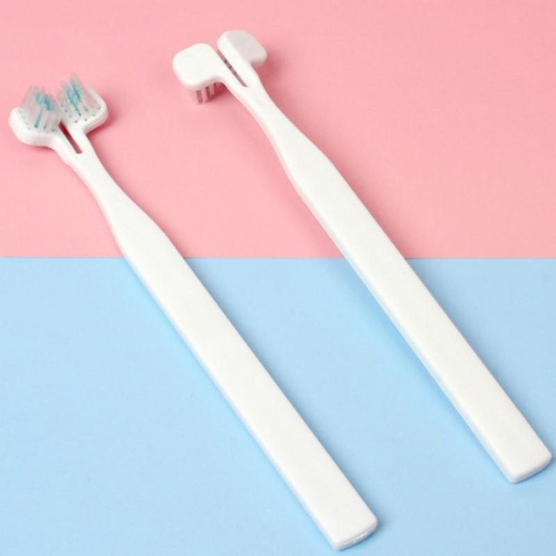 Pet Toothbrush Dog Toothbrush Dog Teeth Cleaning Double Brush for Dogs Oral Care Double Head Dogs Toothbrushes Pet Supplies