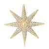 Spilla Decorativa Stella a 8 Punte Accessorio Distintivo in Lega Per Brillare in Insieme Durante gli Spostamenti Feste