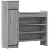 Armoire à chaussures sonoma gris bois d ingénierie