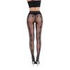 Diamond-Shaped Sexy Fishnet Stockings with Jacquard Design - One-Piece Long Suspender Style