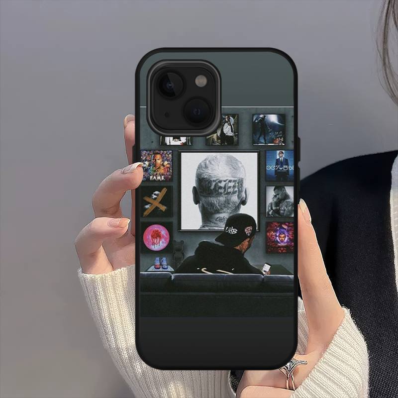 Chris Brown Rapper Breezy Phone Case For iPhone 11 12 Mini 13 14 15 Pro XS Max X 8 7 Plus SE XR Shell