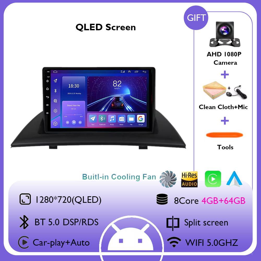 Android 14 For BMW X3 E83 2004 2005 20072008 2009 2010 2011 2012 Navigation GPS Auto CarPlay Radio Car Multimedia Video Player