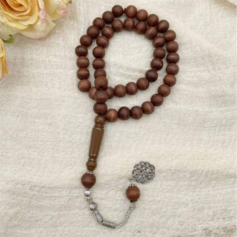 Classical Religious Bracelet Rosary Wood Beads with Fringe for Daily Wear or Gift for Spiritual Comfort Religious Gift