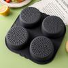 2Pcs Silicone Hamburger Mold 4 Cavities Non-stick Burger Maker Bread Mould Hamburger Bun Molds Cake Baking Pan Kitchen Gadgets