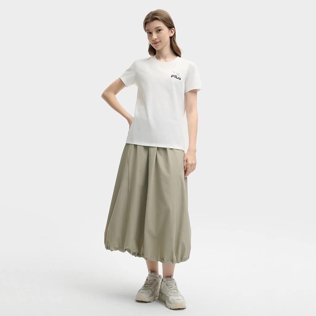 New FILA ORIGINALE T Shirt Women's Cloud White F51W529109F-WT