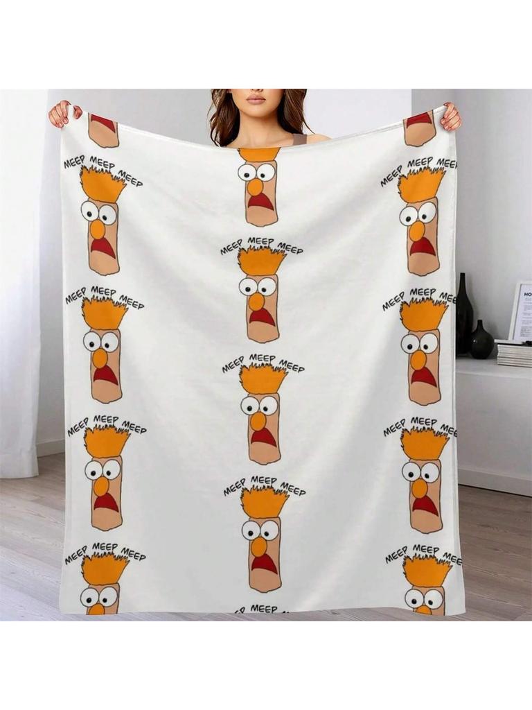The Muppets - Beaker Meep Meep Meep Throw Blanket Luxury Thicken Soft Cosplay Anime Blankets And Throws Blankets