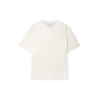 Fila Milano Series Solid Color Comfortable Crew Neck Pullover Knit Short Sleeve T-Shirt Men Tops F11M635115F-WT