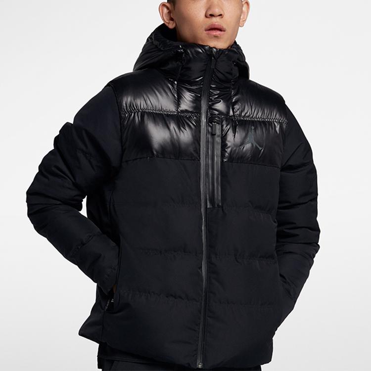 Мужская баскетбольная пуховая куртка Jordan с капюшоном — фото 3