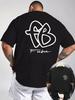 Unisex s Hip Hop Intertwined Letter Graphic T Shirt Unisex Women Crew Neck Short Sleeve Casual Streetwear Tops