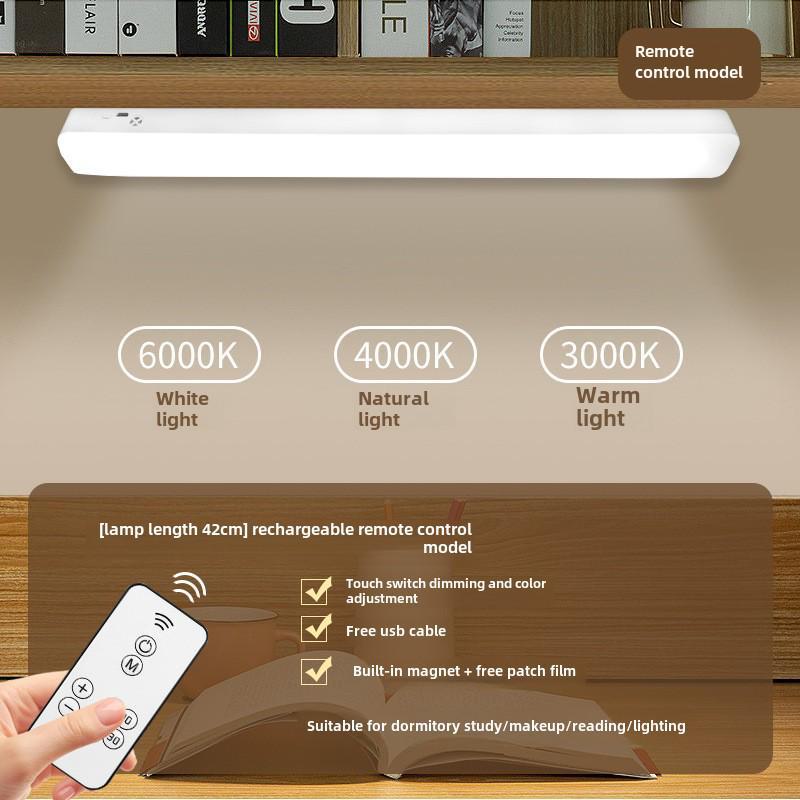USB Rechargeable Eye Protection Desk Lamp with Remote Control for Dorms and Bedroom