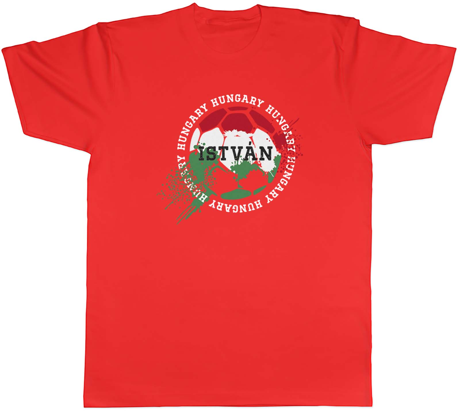 Personalised Hungary Football Sports Unisexs Unisex TShirt Tee Gift S