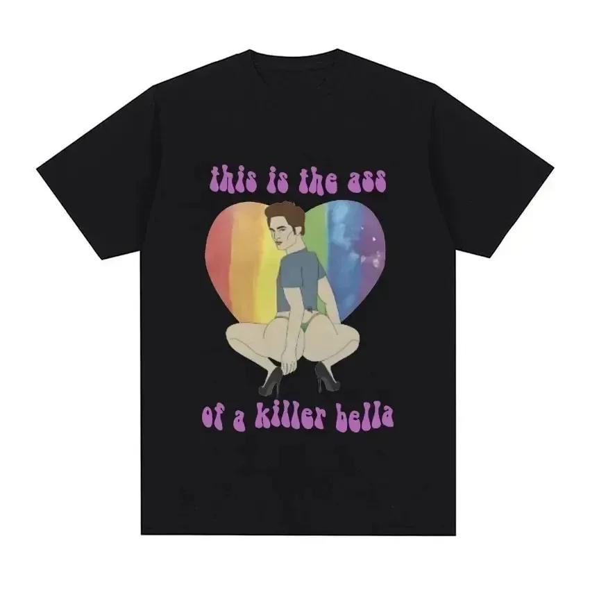 Daddy's Girl Robert Pattinson UnisexPrint Cotton T Shirt Twilight Saga Vintage 90s Short Sleeve Tshirt Oversized T-shirts