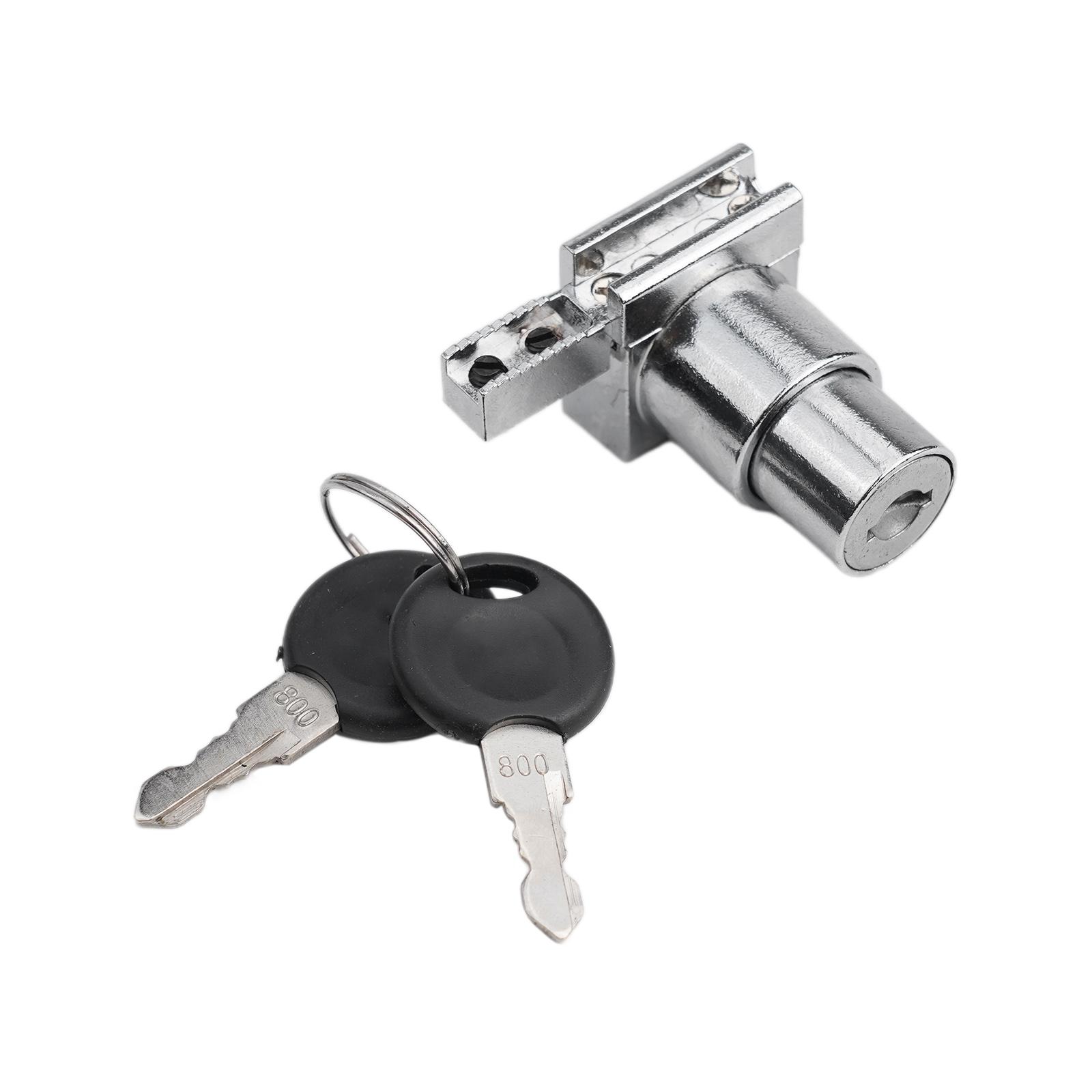 Замок Раздвижной Двери Замок Двери Замок Раздвижной Стеклянной Двери Серебристый Прочный С Ключами Замок Двери Витрины Высокое Качество