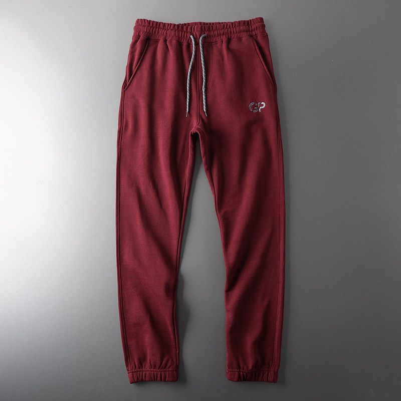 Sports Pants Men's Autumn and Winter Straight Trend Knitted Sweatpants Export Export Tail Single Men's Pants Casual Pants