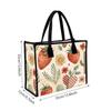 Boho Strawberry Flower Casual Tote Bag for Women Lightweight Cute Daily Carry Shopping Shoulder Bag