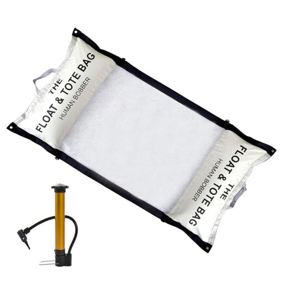 2-in-1 Floating Hammock Beach Tote Reusable Easy To Carry Inflatable Water Hammock Pool Floats Swimming Lounger