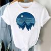 T-Shirts Women 90S Star Fashion Short Sleeve Trend Spring Summer Clothes Stylish Tshirt Top Lady Print Girl Tee T-Shirt