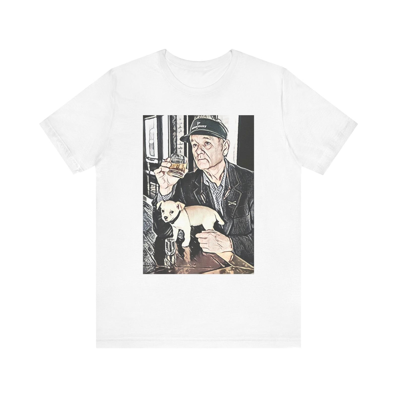 Bill Murray Art Short Sleeve Tee Graphic Print Crewneck Unisex Gift NEW Unisex T-Shirt XXXL