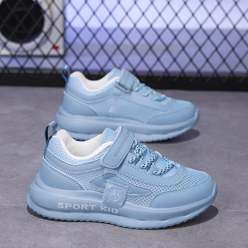 Children's shoes little white shoes 2025 spring and summer new mesh boys' sports shoes lightweight and breathable girls' running shoes