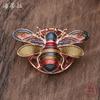 New Enamel Bee Magnetic Suction Brooch, Ladies Cute Maillard Bee Multi-functional Brooch