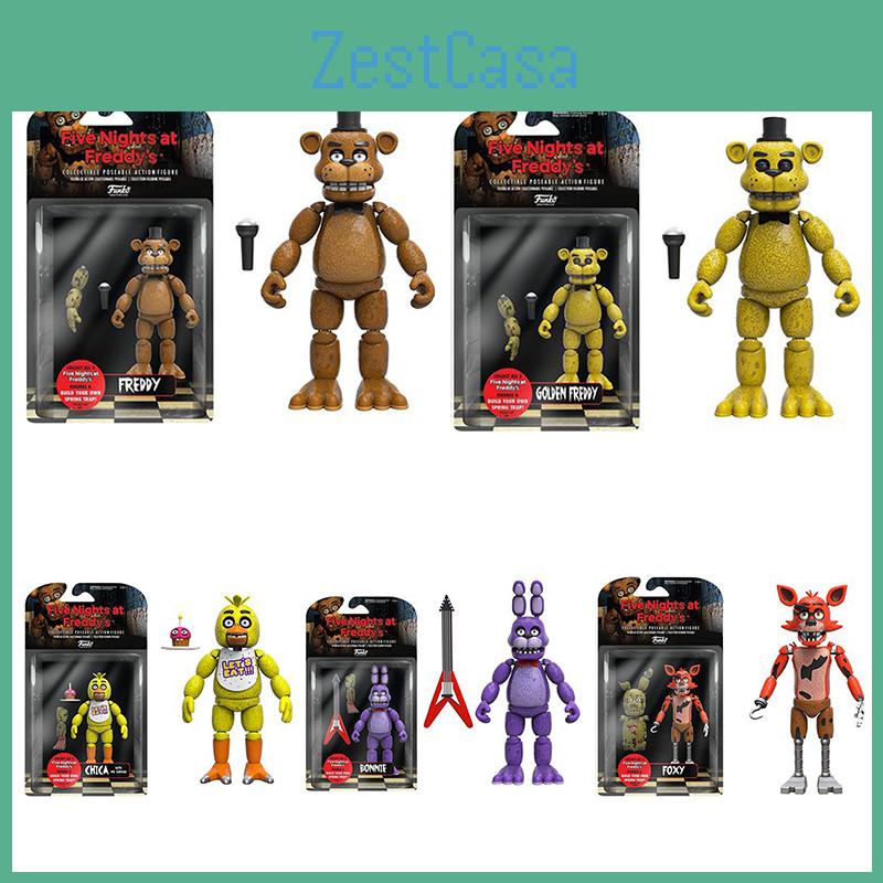 Action Figure Articolata da Collezione Fnaf Five Nights At Freddy's Golden Freddy