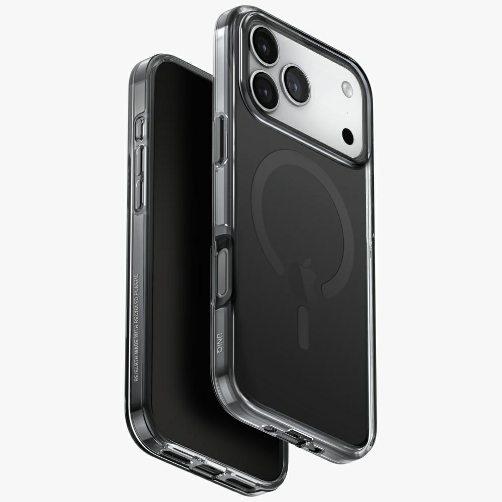 UNIQ Clario Hülle für iPhone 17 Pro Max Magclick Ladefunktion Schwarz