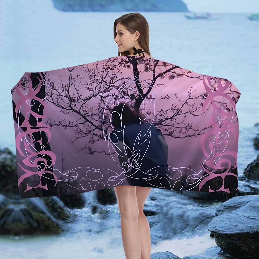Bladee 333 Drain Gang Big Microfiber Beach Towels Quick Dry Towel Sand Beach Towels Pool Towel for Travel Swim Pool Yoga