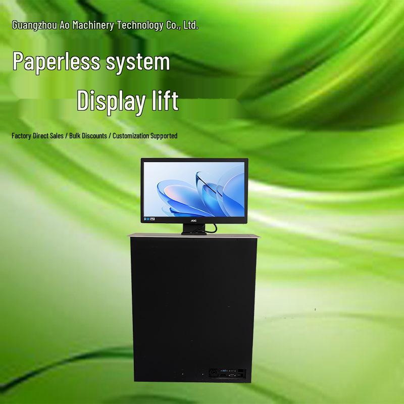 Ultra-Thin 24-inch LCD Touchscreen Lift for Conference Tables