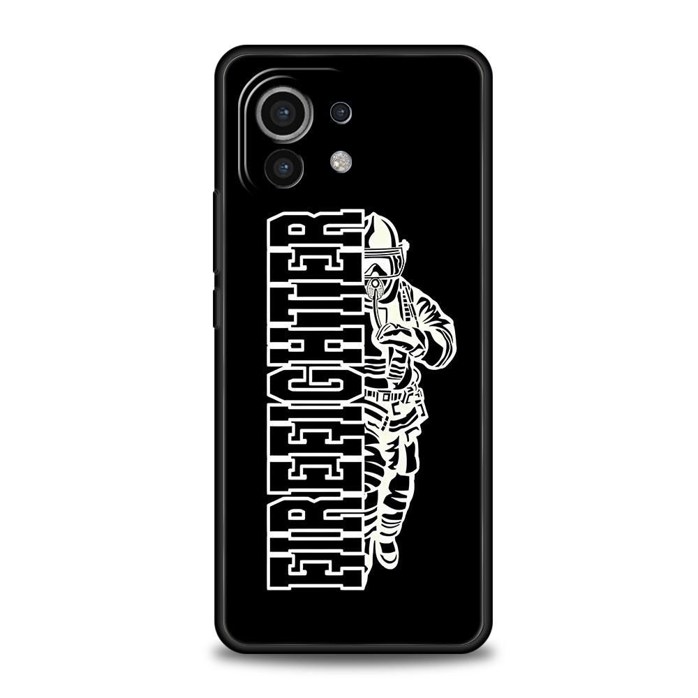 Phone Case For Xiaomi Mi 15 14 14T 13T 12T Pro 12 13 11 Lite 5G 11T X6 X5 Pro Soft TPU Cover Fireman Firefighter