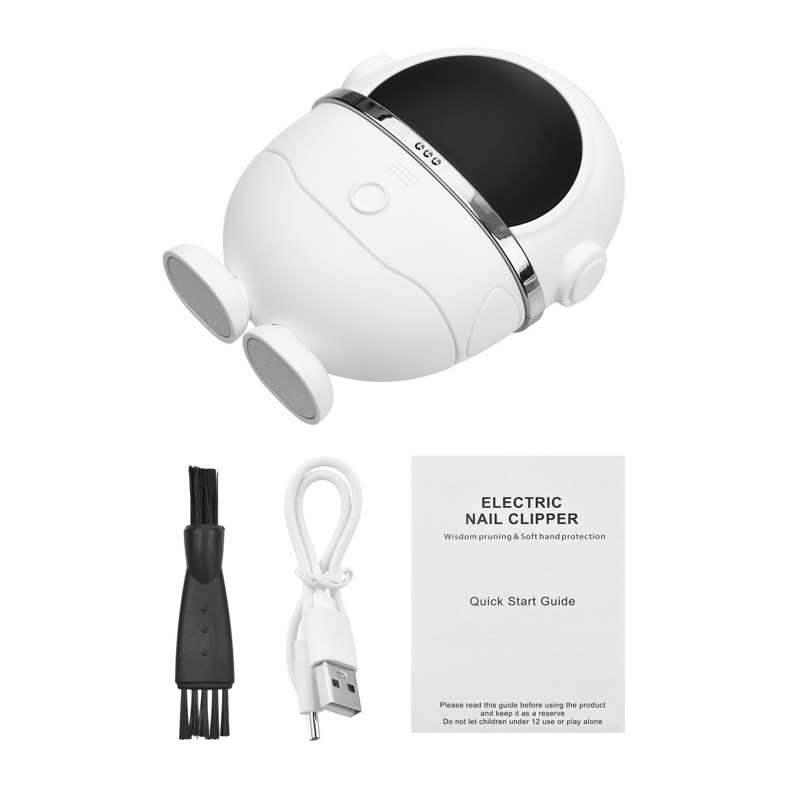 

Электрические кусачки для ногтей, автоматические шлифовальные машинки для ногтей для детей и взрослых, портативные мини-маникюрные инструменты для младенцев, детей, взрослых и пожилых людей WHITE белый