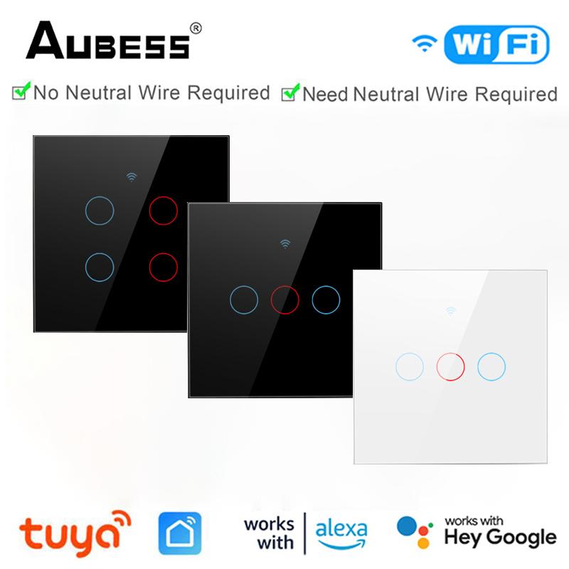 

Умный настенный выключатель Tuya Wi-Fi, сенсорный выключатель европейского стандарта Smart Life, пульт дистанционного управления, голосовое управление, поддержка Alexa, Google Home, Яндекс