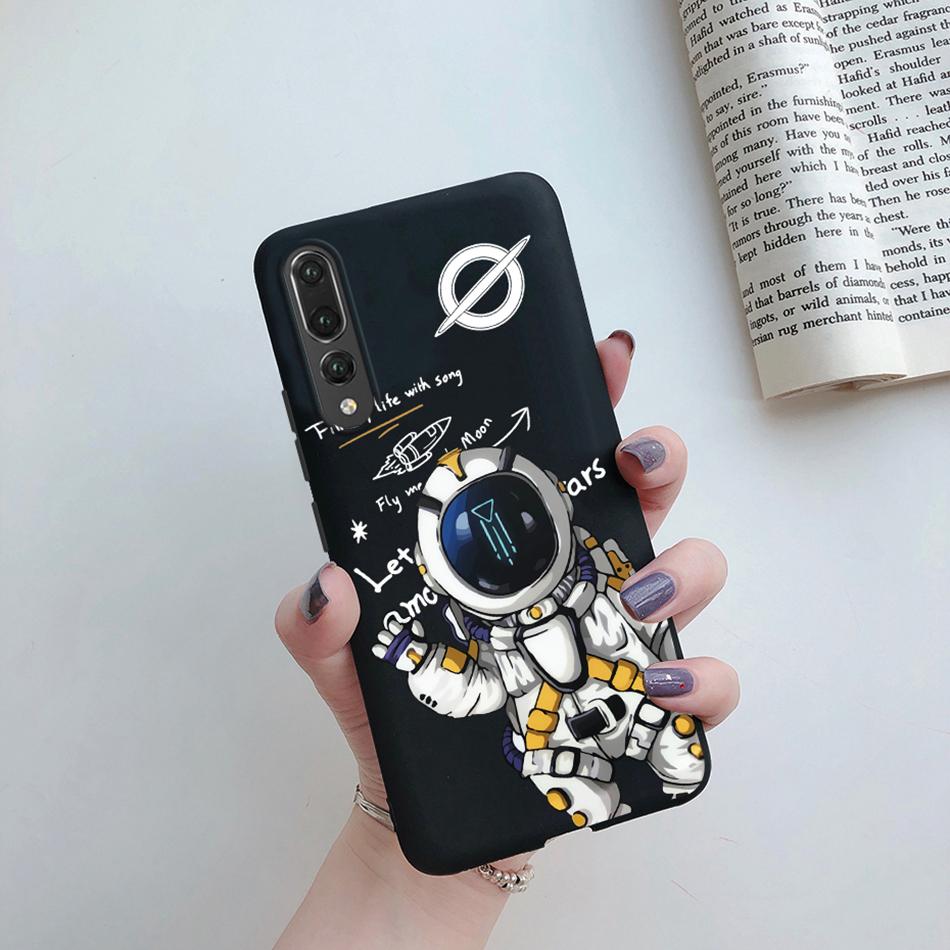For Huawei P20 Pro Case Matte Cover Cute Cat Cartoon Flower Soft Silicone Phone Cases For Huawei P20 Pro P 20 20Pro P20Pro Case