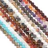 1 String Natural Stone Colorful Heart shaped Agate Tiger Eye Amethyst Blue Pine Spacer Beads DIY Charm Bracelet Necklace Jewelry