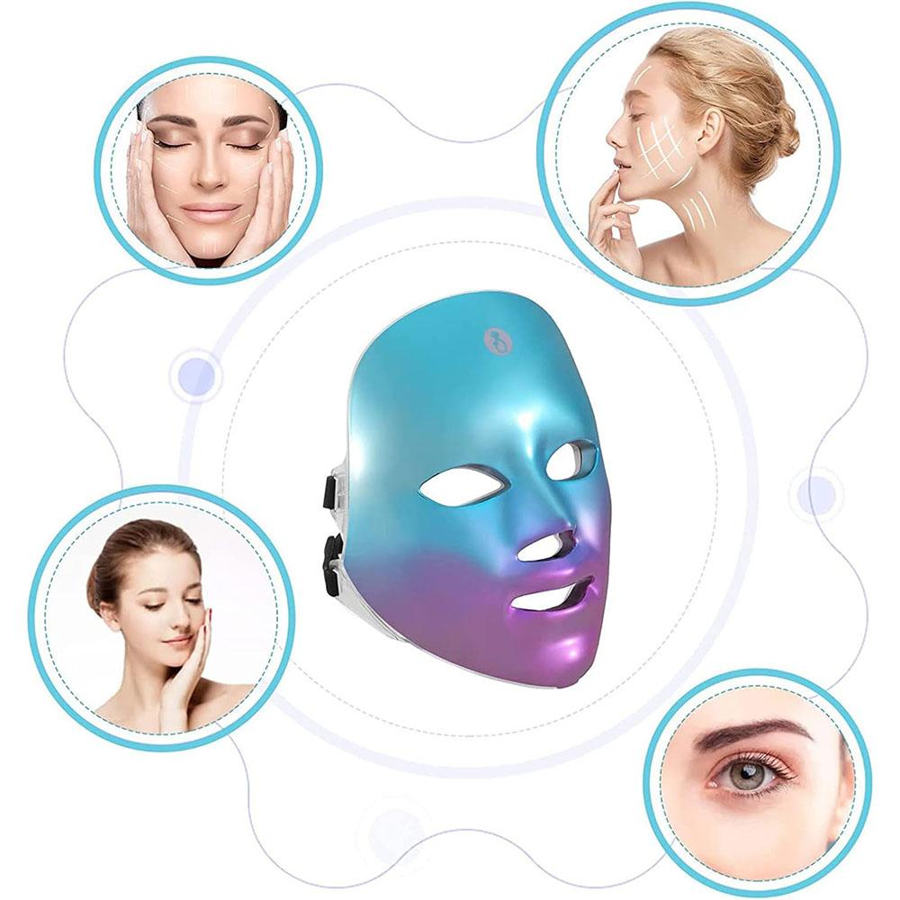 LED Photon & Professional LED Facial Mask - Daily Facial Care Accessory for Skin Wellness, Suitable for Home Daily Use
