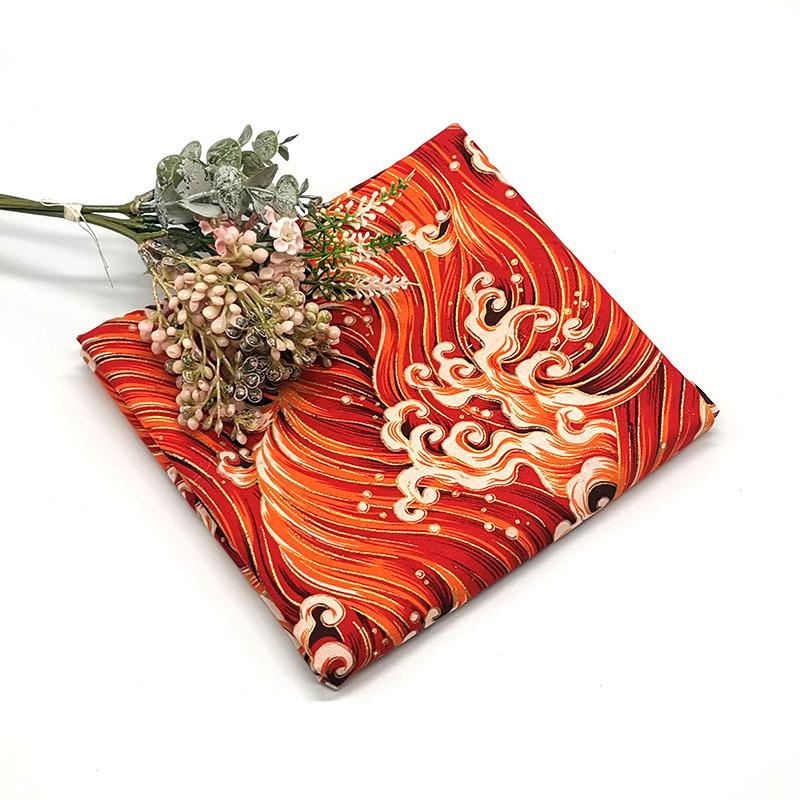 70x70cm Japanese Handkerchief Furoshiki Concise Bento Wrapping Cloth Tablecloth Gifts Leave Geisha Fan Flower Traditional Fabric
