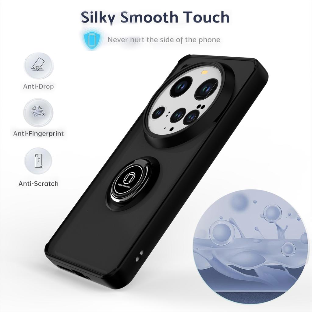 Armor Matte Case For Xiaomi 15 Ultra 5G Cover Ring Magnetic Stand Holder Shockproof Coque Fundas