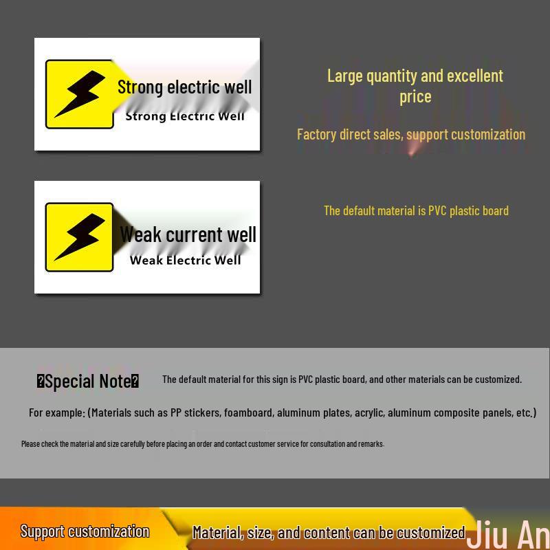 BELIK Electrical Well Warning Sign
