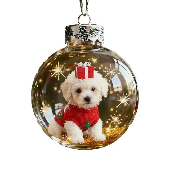 

Рождественские акриловые украшения с птицами 2D Кардиналы Животные Украшения на елку Ручная работа Праздничные подвески O