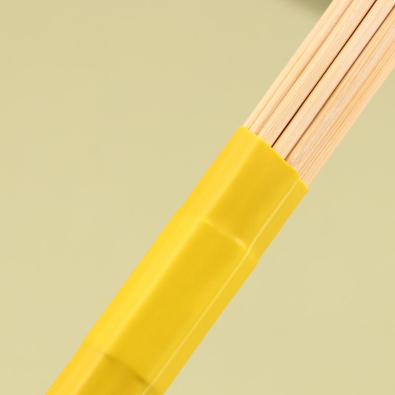 1Pair Bamboo Drumsticks Drum Sticks Percussion Drum Brushes Bundle Harmmer With Rubber Handle Drum Accessories