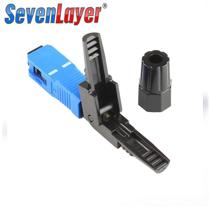 APC FTTH SC-UPC Quick Fiber Connector, Pre-embedded Telecom-Grade Cold Weld Type