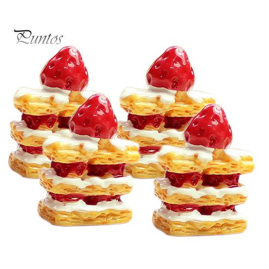 

Прекрасный имитационный крем клубничный торт кукольный домик аксессуар искусственный декор