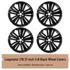 21-Inch Black Wheel Hub Protective Covers for Leapmotor C16/10 - Set of 26