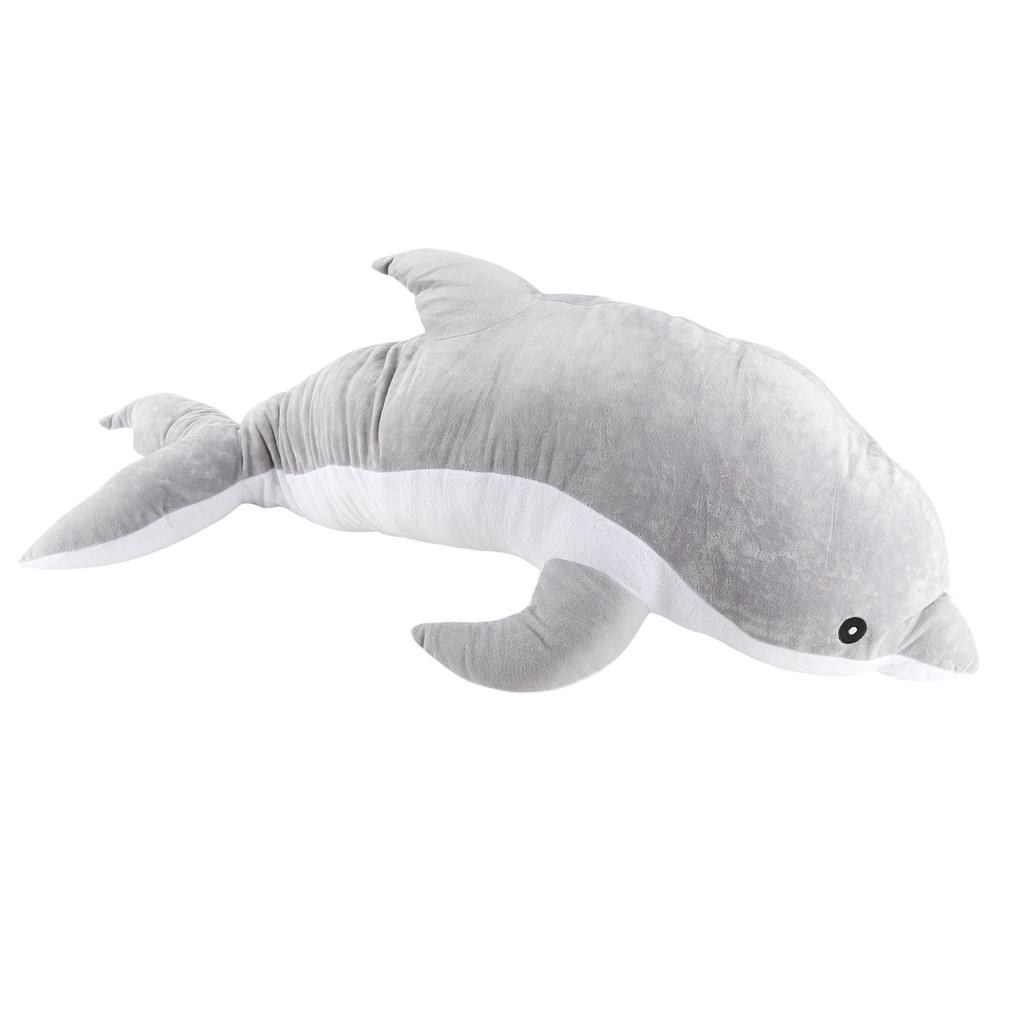 Soft Plush Toy Cute Large Dolphin Shape Comfortable Multifunction Portable Stuffed Plush Animal