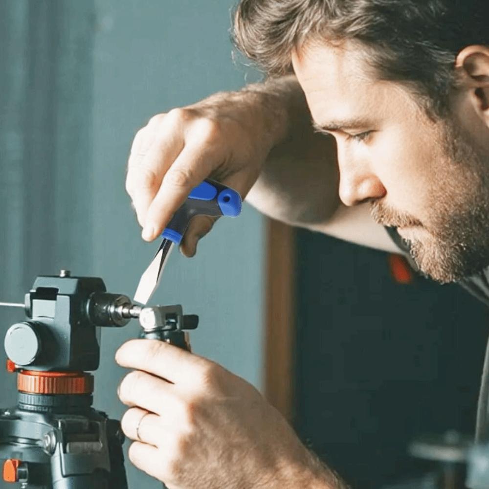 High Carbon Steel Flat Head Screwdriver Wide Flat Head Slotted Screwdriver Ring Doorbell