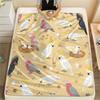 1PC Cute Parrot Print Flannel Blanket, High Quality All Seasons, Home Decor, Warmth and Comfort, Perfect for Christmas Gifts