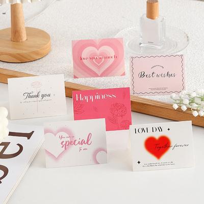 20pcs/set Small Size 9.5x7cm Valentine's Mother's Day Thank You Blank Paper Cards Greeting Invitation Cards for Birthday