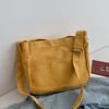 Messenger Bags Solid Color Canvas Tote Bag Large Capacity Commuting Women Handbag Casual Simple Student Shoulder Bags Daily Use