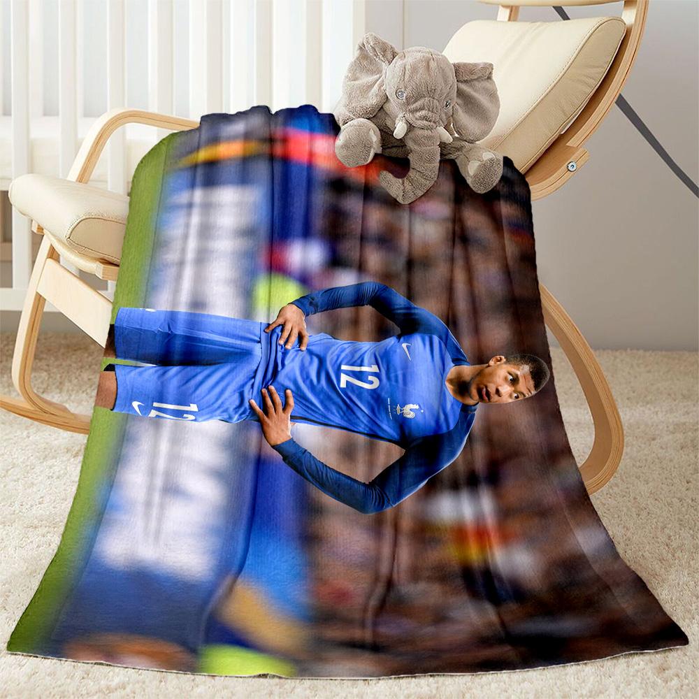 France Football Star Blanket Ultra-Soft Suitable for Bedding Office Office Chair for All Occasions Modern Style