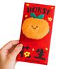 Red Envelopes with 3D Plush Doll Design Money Envelopes for Christmas Wedding Birthday Home Chinese New Year Red Packets